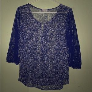Pleione Lace Sleeved Blouse